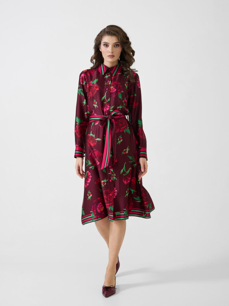 Rochie cămașă "BUJORUL ROMÂNESC"