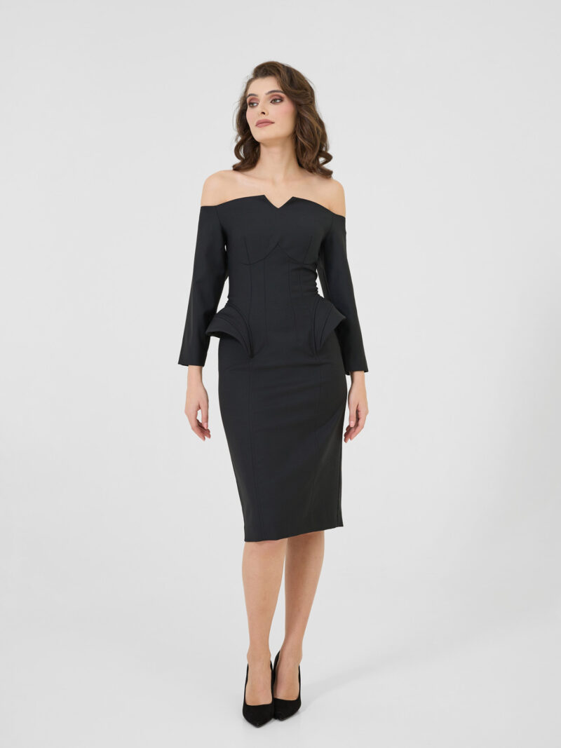 Rochie SCULPTING NOIRE