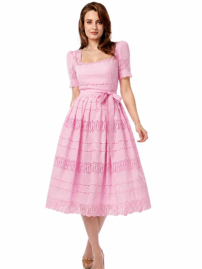 Rochie din bumbac brodat ROSA